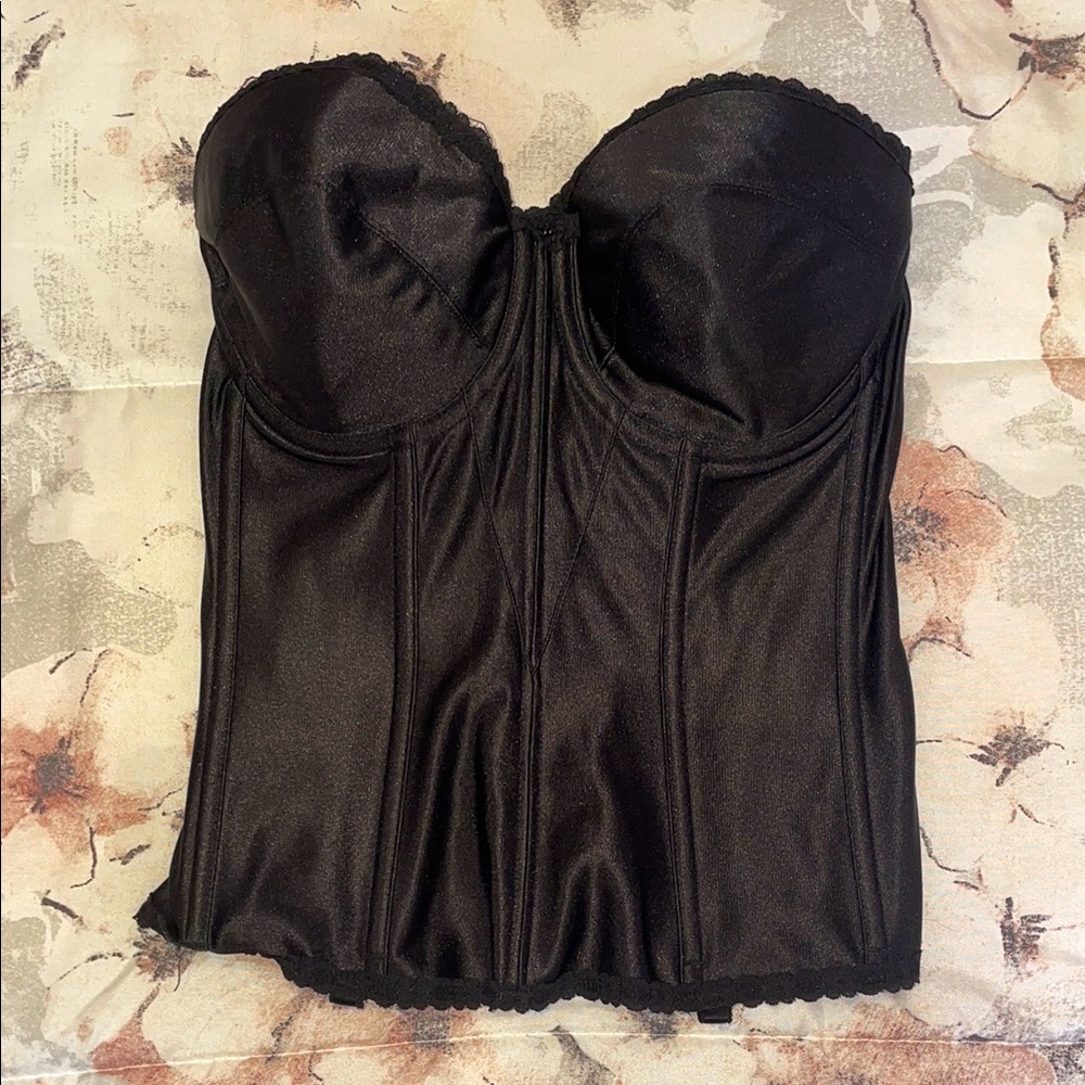 Elegant Black Bustier Top